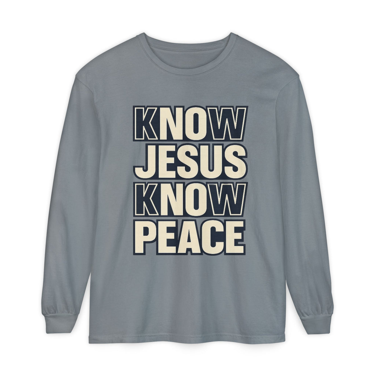 Know Jesus Know Peace Long Sleeve T-Shirt