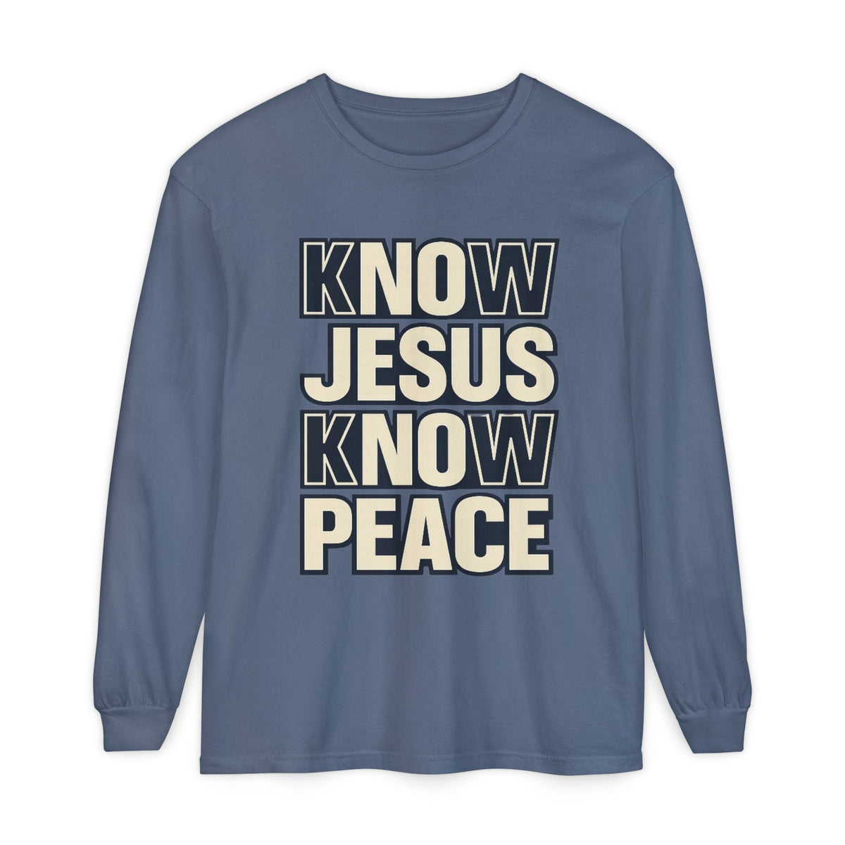 Know Jesus Know Peace Long Sleeve T-Shirt