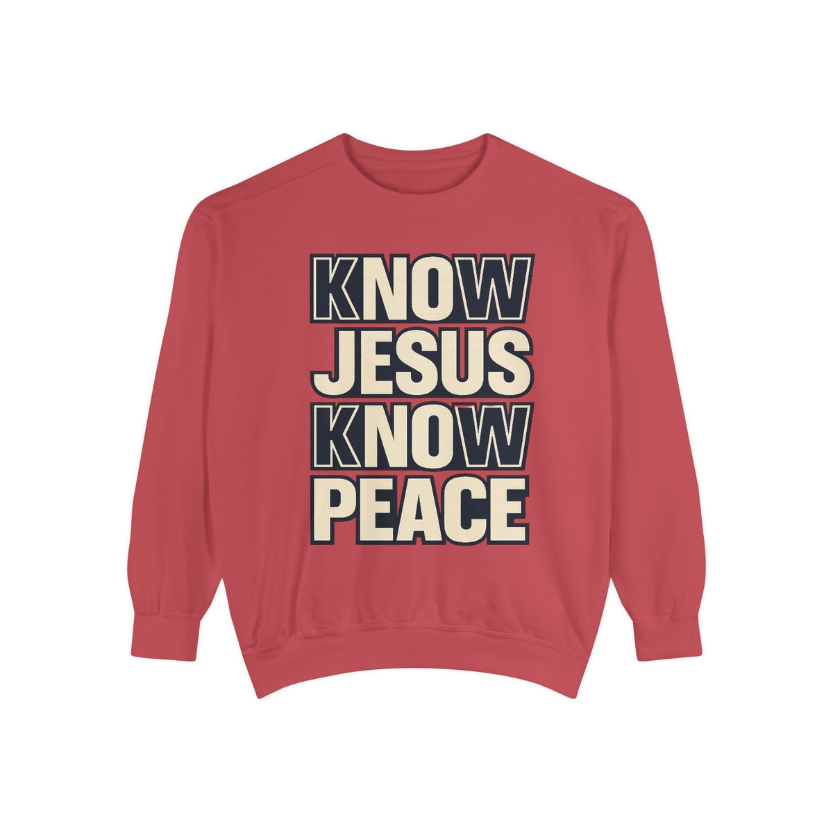 Know Jesus Know Peace Crewneck Sweatshirt