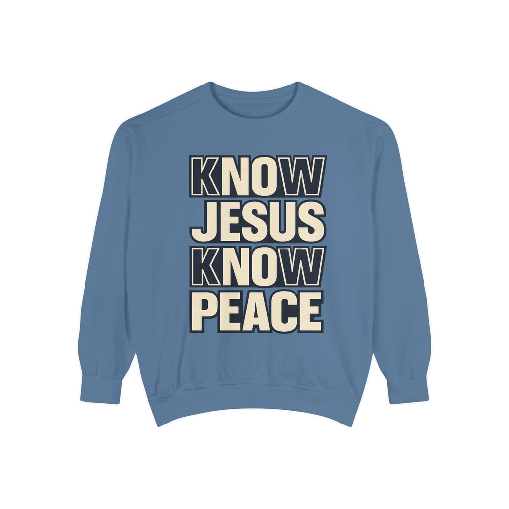 Know Jesus Know Peace Crewneck Sweatshirt