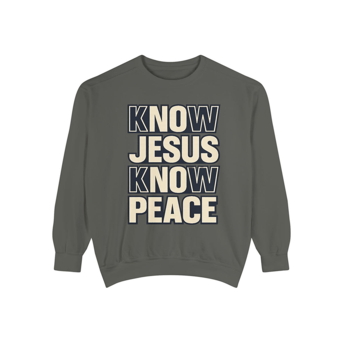 Know Jesus Know Peace Crewneck Sweatshirt