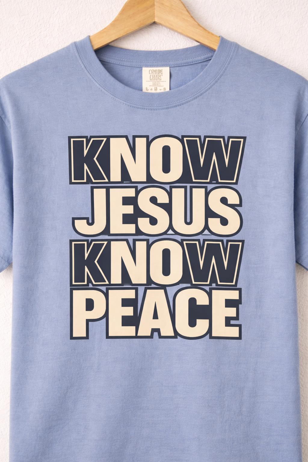 Know Jesus Know Peace Christian T-Shirt | Premium Men’s Faith Tee