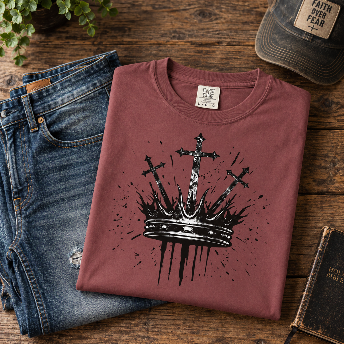 Three Crosses & Crown