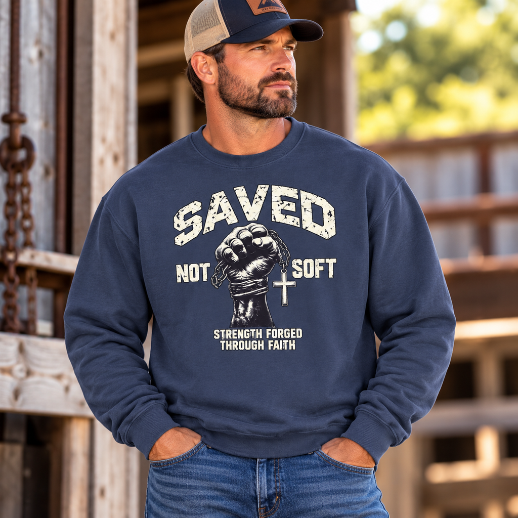 Saved Not Soft Crewneck Sweatshirt