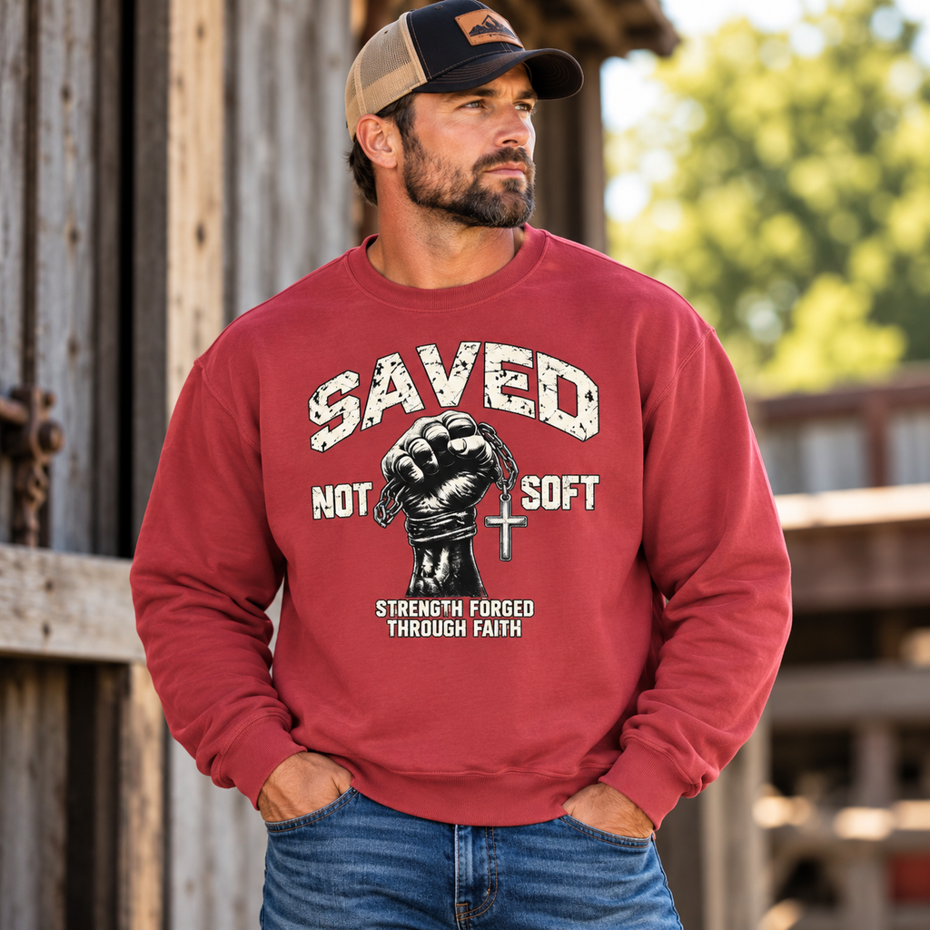 Saved Not Soft Crewneck Sweatshirt