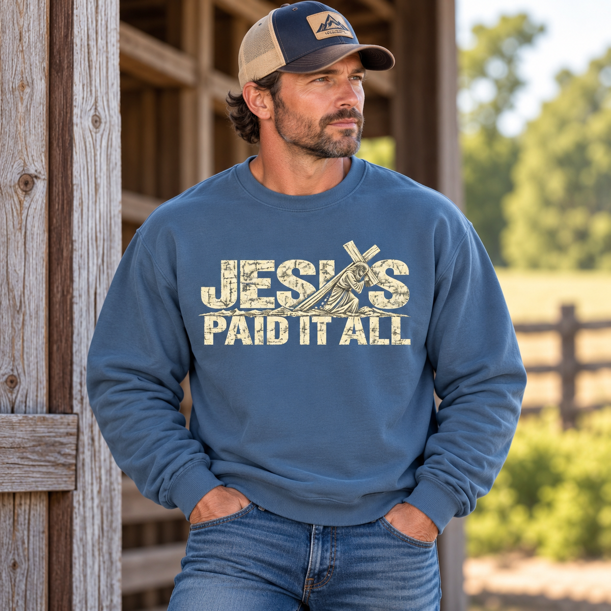 Jesus Paid It All Crewneck Sweatshirt