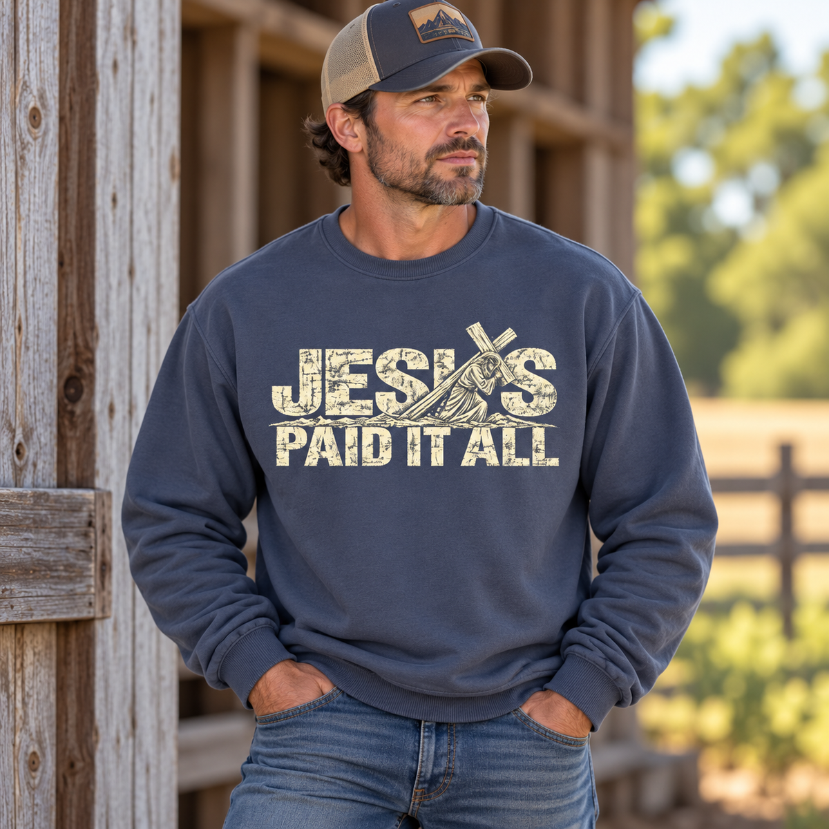 Jesus Paid It All Crewneck Sweatshirt