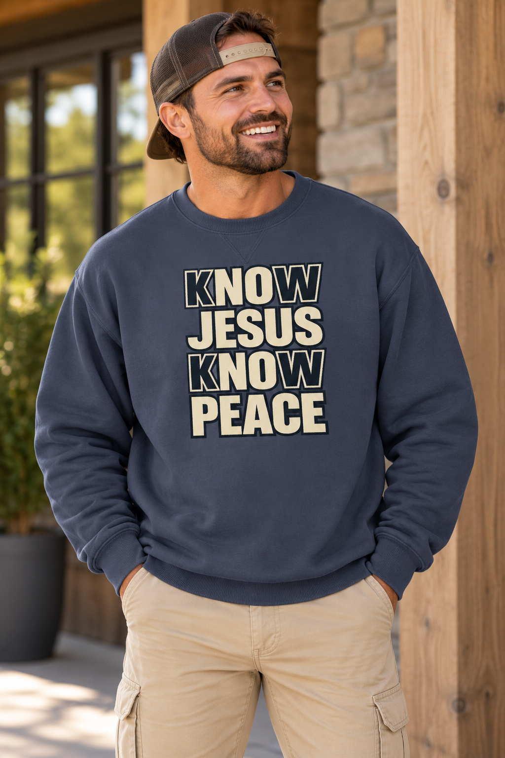 Know Jesus Know Peace Crewneck Sweatshirt