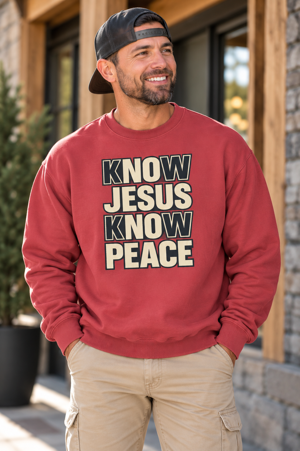 Know Jesus Know Peace Crewneck Sweatshirt