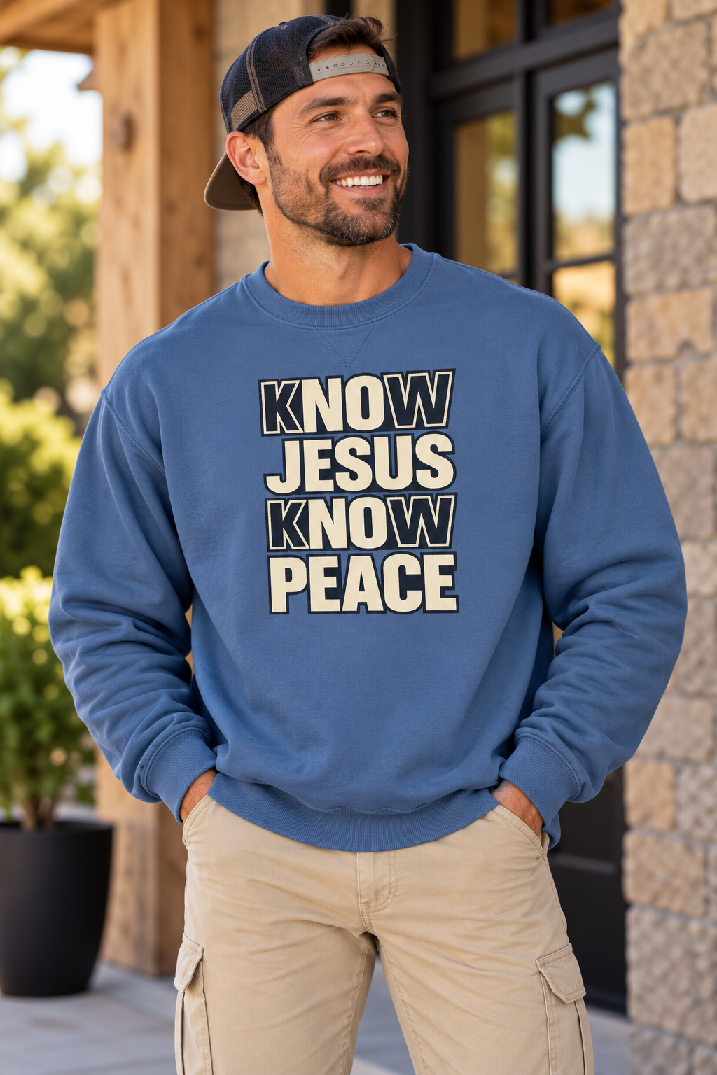 Know Jesus Know Peace Crewneck Sweatshirt
