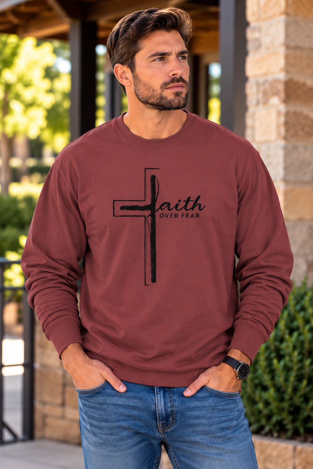 Fait Over Fear Long Sleeve T-Shirt