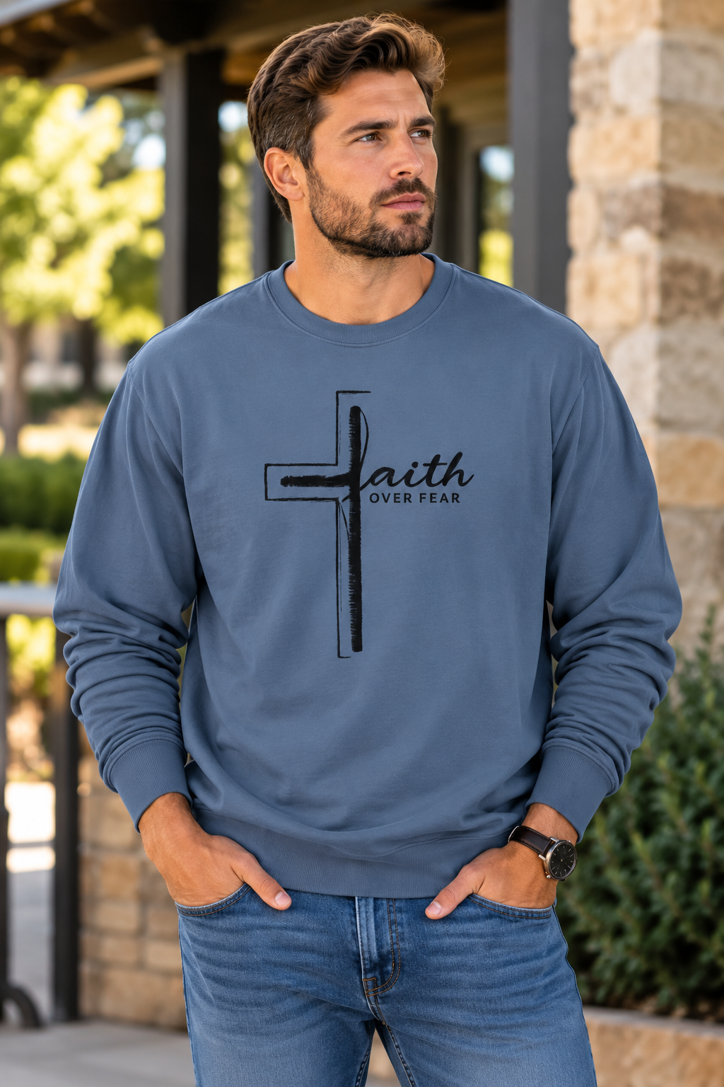 Fait Over Fear Long Sleeve T-Shirt