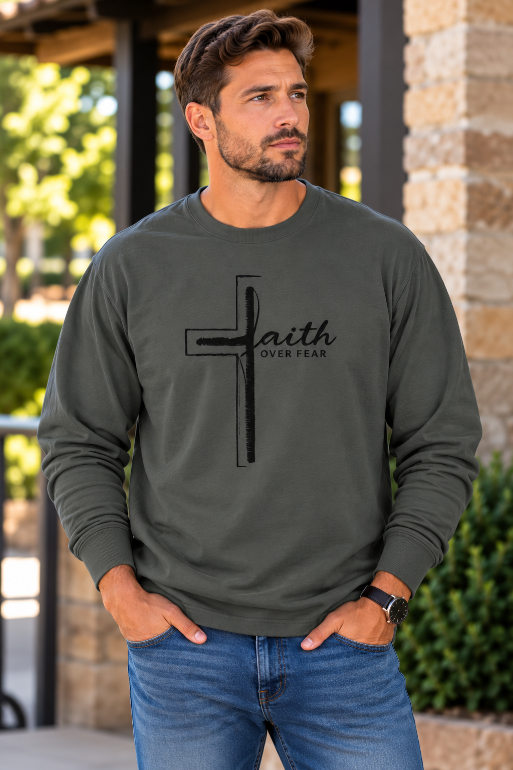 Fait Over Fear Long Sleeve T-Shirt
