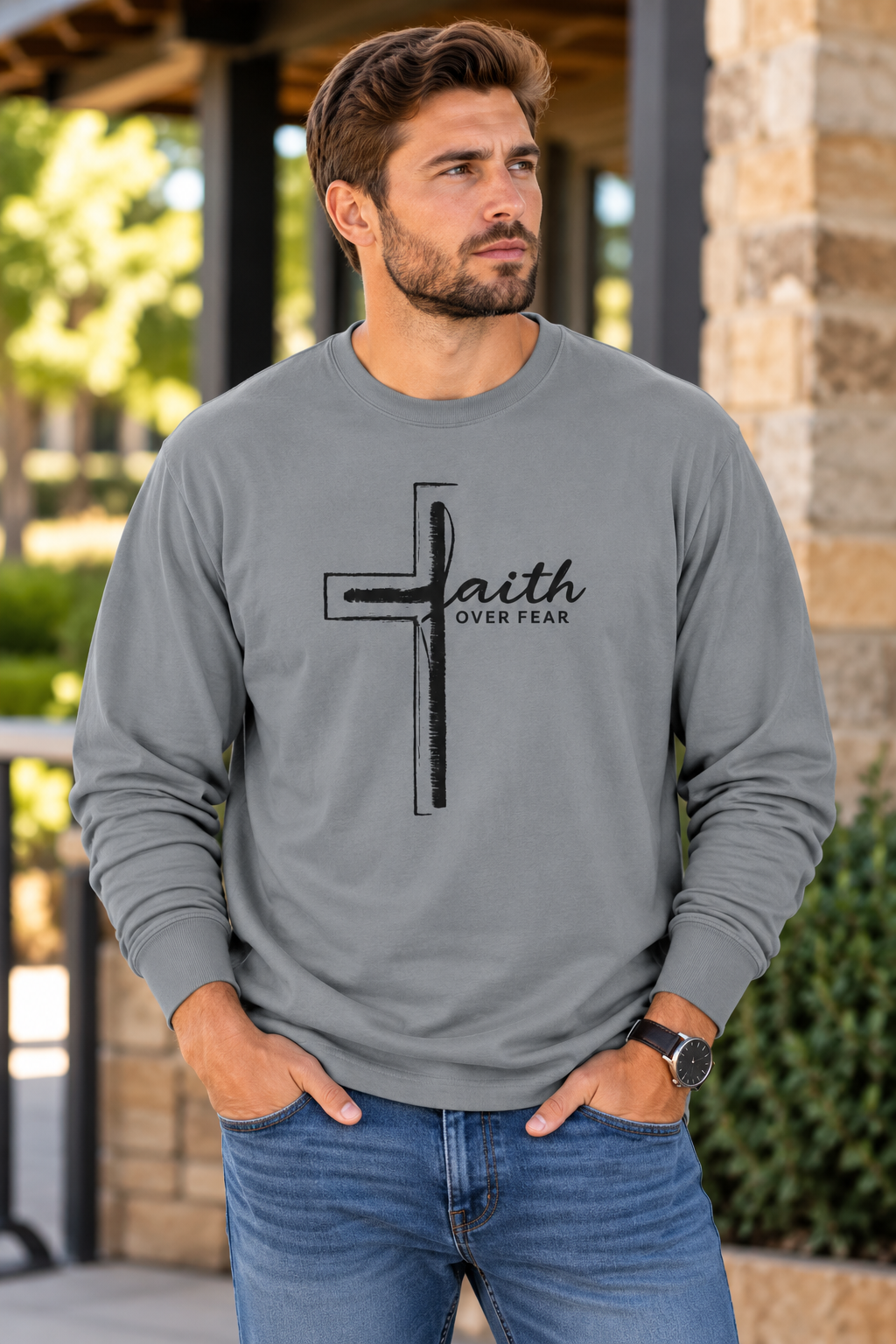 Fait Over Fear Long Sleeve T-Shirt
