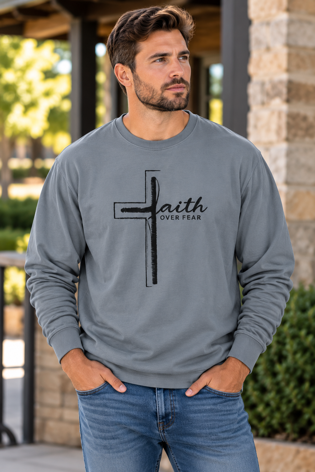 Fait Over Fear Long Sleeve T-Shirt