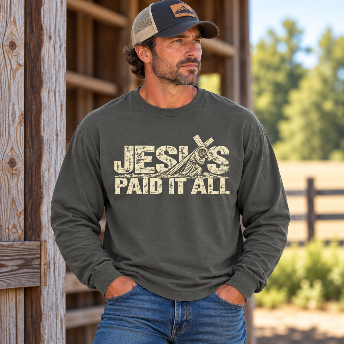 Jesus Paid It All Long Sleeve T-Shirt
