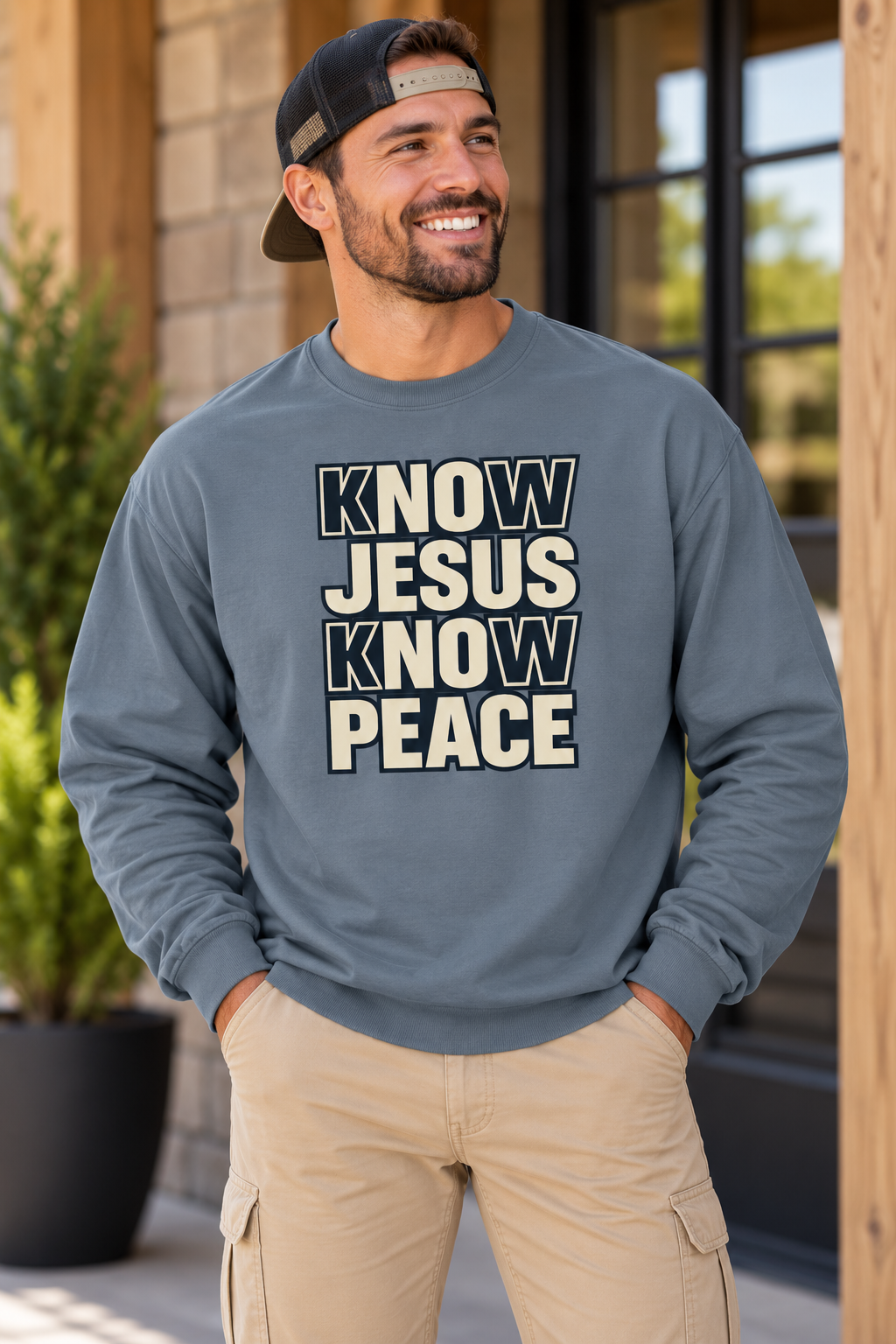 Know Jesus Know Peace Long Sleeve T-Shirt