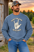 Who The Son Sets Free Long Sleeve T-Shirt