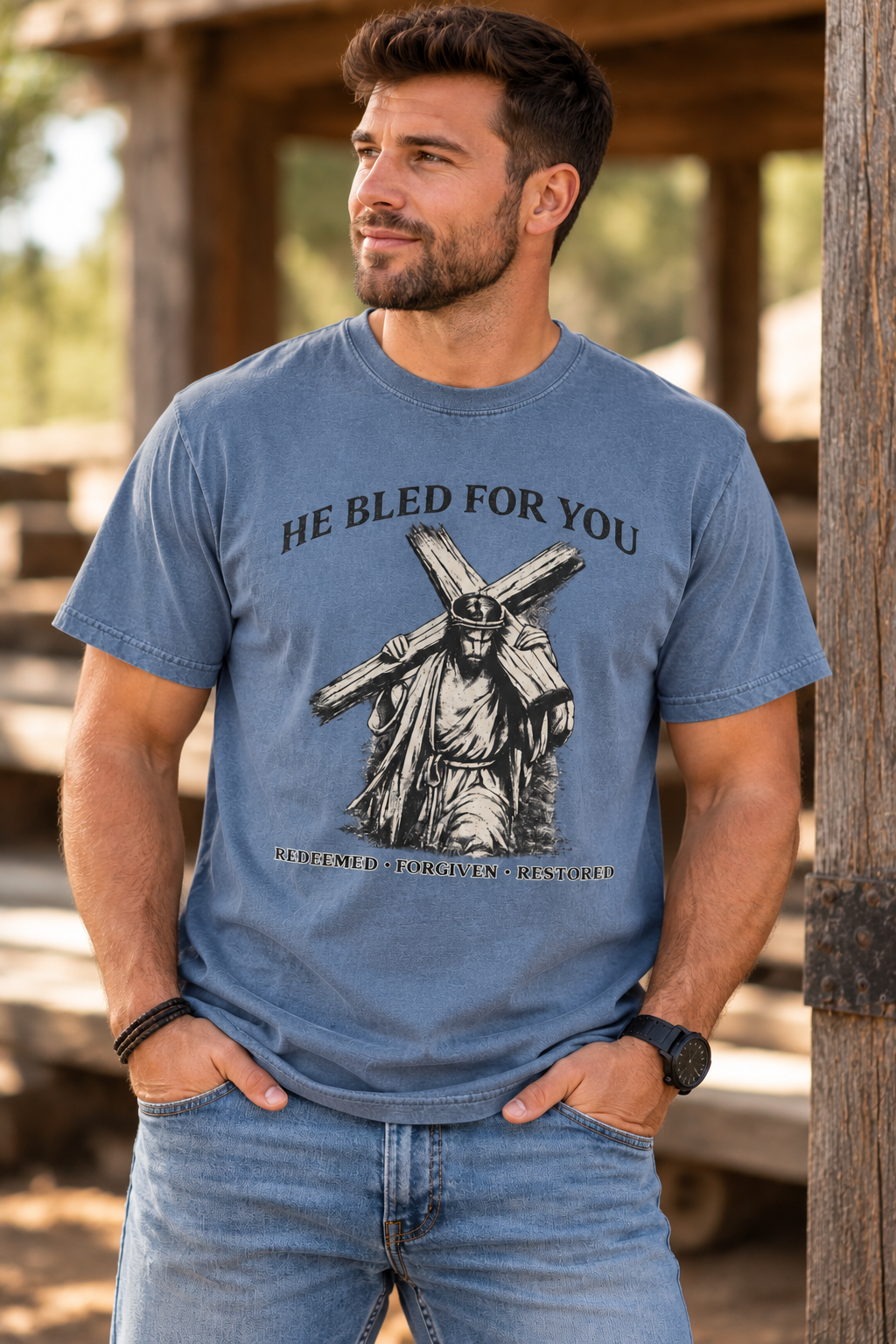 He Bled For You Tshirt