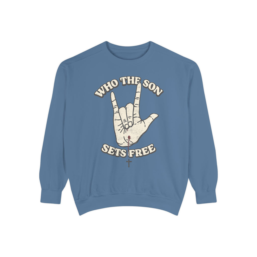 Who The Son Sets Free Crewneck Sweatshirt