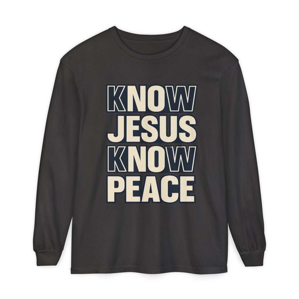 Know Jesus Know Peace Long Sleeve T-Shirt